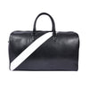 Luxury Black Leather Weekender Duffle Bag - Aaron Leather Goods