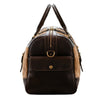 Luxury Hair - On Leather Duffle Bag for Men – Vintage Brown Travel Weekender with Shoulder Strap - Aaron Leather Goods Inc
