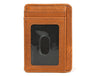 Utrera Leather Credit Card Holder - Caramel Brown