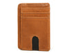 Utrera Leather Credit Card Holder - Caramel Brown - Aaron Leather Goods 