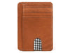 Utrera Leather Credit Card Holder - Chestnut