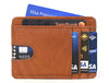 Utrera Leather Credit Card Holder - Chestnut