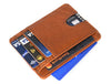 Utrera Leather Credit Card Holder - Chestnut