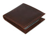 Cuenca Leather Bifold Mens Wallet - Walnut Brown