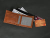 Cuenca Leather Bifold Mens Wallet - Chestnut