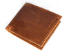 Cuenca Leather Bifold Mens Wallet - Caramel Brown - Aaron Leather Goods 