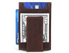 Sestao Leather Minimalist Money Clip Wallet -Walnut Brown