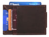 Sestao Leather Minimalist Money Clip Wallet -Walnut Brown