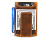 Sestao Leather Minimalist Money Clip Wallet - Caramel Brown