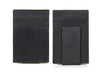 Sestao Leather Minimalist Money Clip Wallet - Raven Black