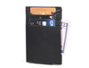 Sestao Leather Minimalist Money Clip Wallet - Raven Black