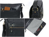 Savona Leather Messenger Bag - Raven Black