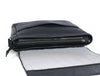 Savona Leather Messenger Bag - Raven Black