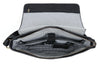 Savona Leather Messenger Bag - Raven Black