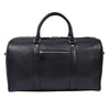 Minimalist Black Leather Weekender Duffle Bag - Aaron Leather Goods