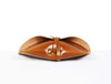 Nantes Leather Eyewear Case - Caramel Brown