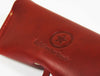 Nantes Leather Eyewear Case - Distressed Red