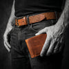 Omaha Leather Belt & Wallet Gift Combo - Aaron Leather Goods Inc