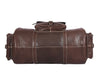 Pamplona Leather Duffle Bag - Coffee Brown - Aaron Leather Goods Inc