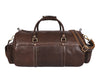 Pamplona Leather Duffle Bag - Coffee Brown - Aaron Leather Goods Inc