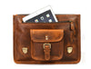 Ancona Leather Office Bag 15" - Caramel Brown