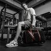 Pomona Leather Suede Weekender Bag - Black - Aaron Leather Goods Inc