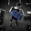 Pomona Leather Suede Weekender Bag - Blue - Aaron Leather Goods Inc
