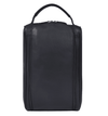 Premium Black Leather Shoe Bag with Top Handle & Zip Closure - Aaron Leather Goods