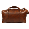 Premium Hard Wax Leather Duffle Bag for Travel & Weekender Use | 20.5 Inch Vintage Leather Holdall - Aaron Leather Goods Inc