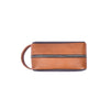 Premium Leather Canvas Wash Bag - Aaron Leather Goods