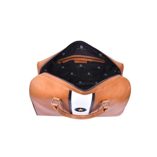 Premium Leather Classic Duffle Bag with Shoulder Strap for Travel & Gym - Aaron Leather Goods