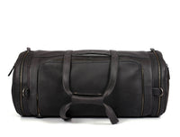 Cordoba Leather Barrel Bag - Raven Black