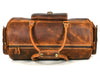 Pamplona Leather Duffle bag - Caramel Brown