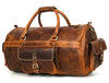 Pamplona Leather Duffle bag - Caramel Brown