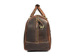 Taranto Leather Weekender Bag- Walnut Brown