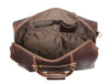 Taranto Leather Weekender Bag- Walnut Brown