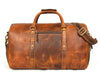 Arezzo Leather Overnight Bag - Caramel Brown