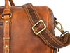 Arezzo Leather Overnight Bag - Caramel Brown