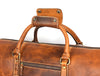 Arezzo Leather Overnight Bag - Caramel Brown