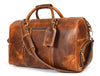 Arezzo Leather Overnight Bag - Caramel Brown