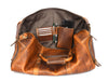 Arezzo Leather Overnight Bag - Caramel Brown