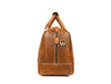 Taranto Leather Weekender Bag- Tawny Brown