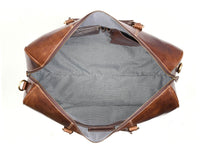 Leather Duffel Bag for Men & Women – 20Inch Travel, Weekend, Overnight, Gym