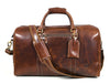 Taranto Leather Weekender Bag- Penny Brown