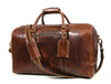 Taranto Leather Weekender Bag- Penny Brown