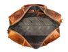 the Leather Duffle Bags - Caramel Brown - Aaron Leather Goods Inc