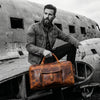 the Leather Duffle Bags - Caramel Brown - Aaron Leather Goods Inc