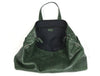 Timeless Leather Weekender Bag with Top Handles - Green - Aaron Leather Goods Inc