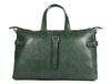 Timeless Leather Weekender Bag with Top Handles - Green - Aaron Leather Goods Inc