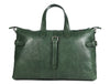 Timeless Leather Weekender Bag with Top Handles - Green - Aaron Leather Goods Inc